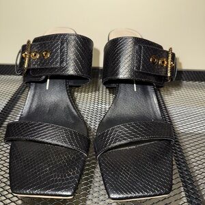 Elegant Women’s Dolce Vita Gold Accented Buckle Heels